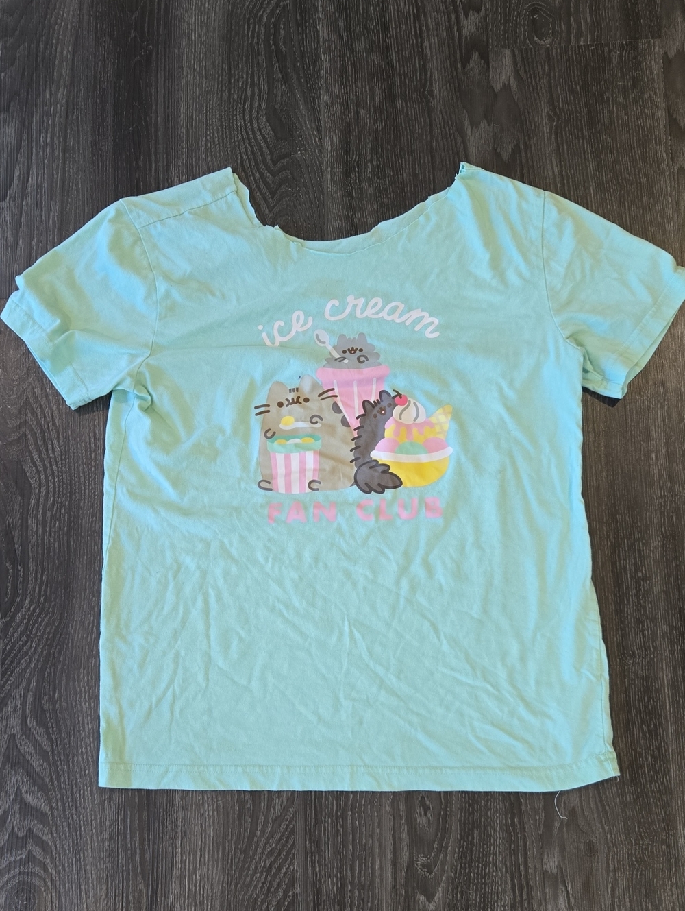Ice Cream Fan Club Girls' Mint Graphic Tee Medium